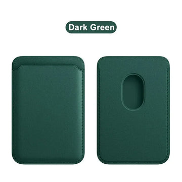 For Magsafe Magnetic Leather Wallet Case For iPhone  17 16 15 14 13 12 11 8  Samsung Huawei Card Holder with Magnet Covers Apsilon