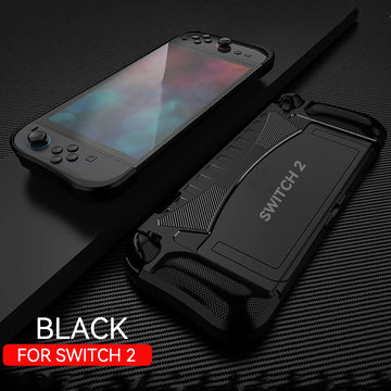 Upgraded protective case for 2025 Switch 2 ergonomic and comfortable TPU grip shell for NS Switch 2 protective case accessories Apsilon