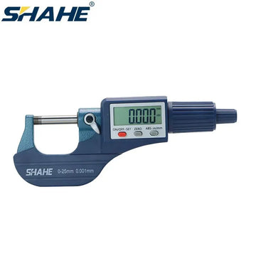 SHAHE 0.001mm Electronic Outside Micrometer 0-25mm Digital Micrometer Electronic Digital Caliper Gauge Apsilon