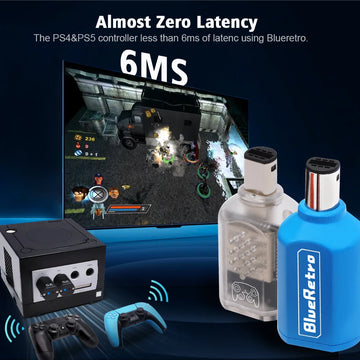 RetroScaler BlueRetro Wireless Controllers Adaptor For NGC GameCube Console to PS3 PS4 PS5 Switch Pro Gamesir T4 Pro Contorller Apsilon