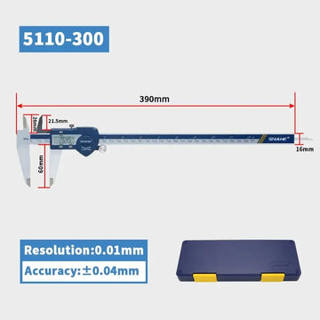 SHAHE Hardened Stainless Steel Digital Caliper Electronic Vernier Caliper Micrometer Measuring Tools Apsilon