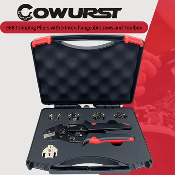 DuPont Terminal Crimping Pliers Set with Five Die Heads and Wire Stripping Pliers Tool Kit for Automotive Terminals Apsilon