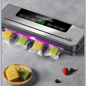 High Quality Electric Custom Kitchen Vacuum Sealer Machine Professional Home Easy Use Low Noise Vacuum Food Sealer with Cutter Apsilon