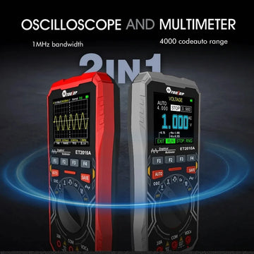 TOOLTOP ET2010A 2 IN 1 Digital Oscilloscope Multimeter 2.5Msps 1MHz Portable Multimeter Multifunctional Electrical Test Tool Apsilon