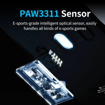 AJAZZ AJ179 V2 MAX Wireless Gaming E-Sport 1K Polling Rate Lightweight Design Ergonomic PAW3311 Sensor Apsilon