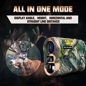 REVASRI Laser Rangefinder 1000M Hunting Range Finder with Type-C Rechargeable Outdoor Target Acquisition Technology Monocular Apsilon