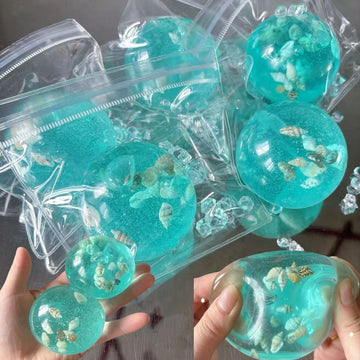 Adult Squishy Ocean Stress Balls Autism Sensory Toys for Stress And Anxiety Relief Maltose Water Ball Fidget Toys Bulk Gift Apsilon