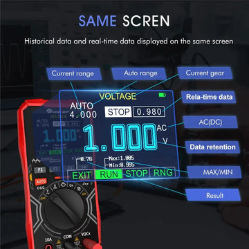 TOOLTOP ET2010A 2 in 1 Digital Oscilloscope Multimeter 1MHz 2.5MSps Laboratory Oscilloscope Electrical Repair Oscilloscope Apsilon