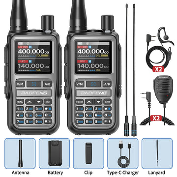BAOFENG UV-5R Mini Walkie Talkie Multi Band Bluetooth Programming Wireless Copy Frequency 999CH AM FM Long Range Two Way Radio Apsilon
