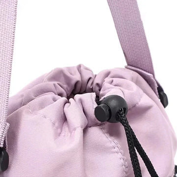 XIANGYANGHUA katoenen flessentas met verstelbare riem en telefoonvak