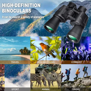 20X50 Binoculars for Adults High Powered Professional FMC Lens Central Focus Bird Watching Optics Apsilon