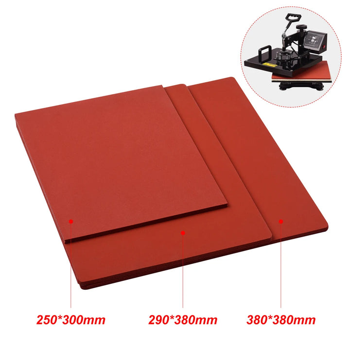 Heat Pressing Mat Silicone Rubber Pad High Temperature Resistant Plate Compatible For Easy Press 2 for Heat Press Machine