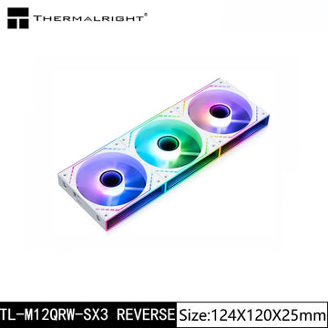 Thermalright TL-M12Q X3 120mm PC Case Cooling Fans, Daisy-Chain | 2000RPM | High Airflow | ARGB | Dual Infinity Mirrors Lighting Apsilon