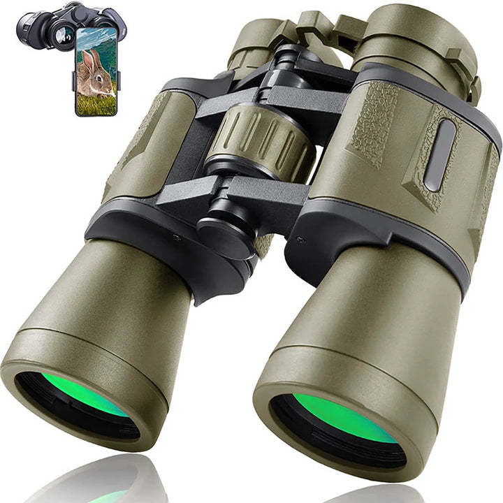 20x50 Military Binoculars for Adults with Smartphone Adapter With BAK4 Prism FMC Lens Telescope Tactical Binoculars for Hiking Apsilon