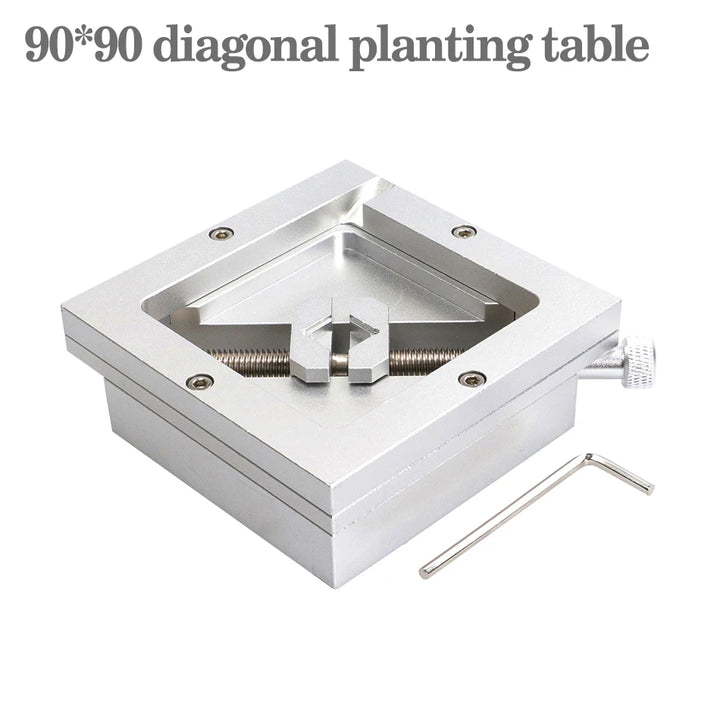90mm silver ball planting table BGA steel mesh template bracket Foxture fixture for PCB chip welding rework repair fixture Apsilon