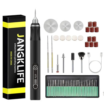 JANGKLIFE USB Cordless Rotary Tool Kit Woodworking Engraving Pen DIY For Jewelry Metal Glass Mini Wireless Drill Apsilon