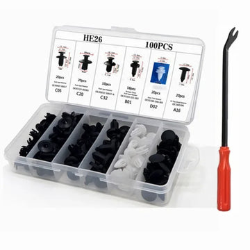 800pcs-100Pcs Car Fastener Clip Kit Fender Rivet Plastic Clips Auto Body Push Retainer Pin Rivet Bumper Door Trim Panel Repair Apsilon