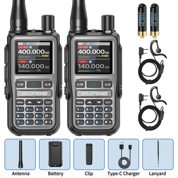 BAOFENG UV-5R Mini Walkie Talkie Multi Band Bluetooth Programming Wireless Copy Frequency 999CH AM FM Long Range Two Way Radio Apsilon