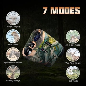 REVASRI Laser Rangefinder 1000M Hunting Range Finder with Type-C Rechargeable Outdoor Target Acquisition Technology Monocular Apsilon