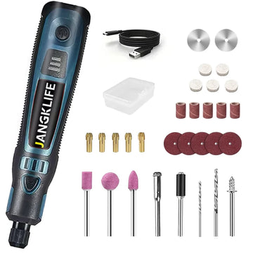 JANGKLIFE USB Cordless Rotary Tool Kit Woodworking Engraving Pen DIY For Jewelry Metal Glass Mini Wireless Drill Apsilon