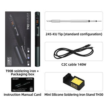 ALIENTEK T90 Smart Soldering Iron PD 140W Adjustable Temperature DC 28V 80-450℃ Welding Solder Station Kit C245 C210 T65 Tools Apsilon