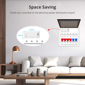 Zemismart Zigbee Smart Energy Meter 3 Phase 4 Wire Power Monitor Sensor 208V 415V Work with Tuya Smart Life App Supports Homey Apsilon
