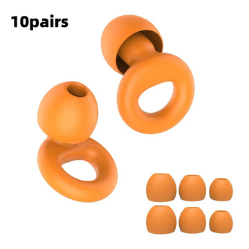 Silicone Earplugs for Swimming Sleep Noise Cancel Noise Reduction-Soundproof Reduce Disturbances -Quality loop Earplugs Apsilon