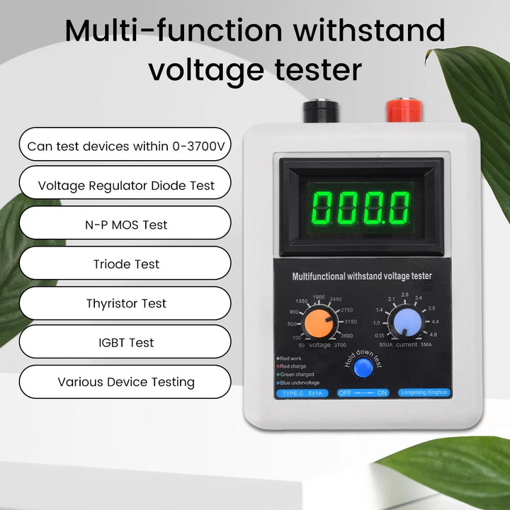 0-3500V IGBT Tester Transistor Withstand Voltage Tester Diode MOS Triode MOV LED Voltage Capability Tester Apsilon