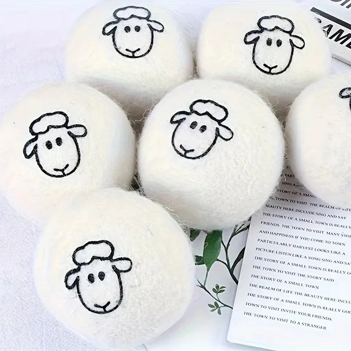 Clothes Wool Dryer Balls Laundry Tumble Dryer Balls Dryer Balls Laundry Softener Reusable Home Washing Machine Accessories Apsilon