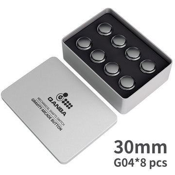 QANBA Gravity KS Arcade buttons metallic color 30mm Mechanical Pushbutton switch Plated buttons DIY Parts (8 Pcs） Apsilon