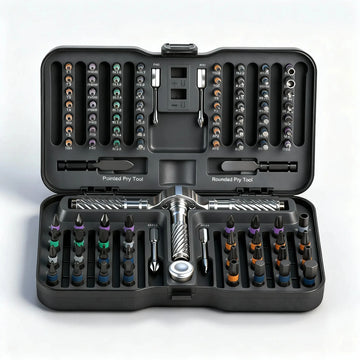 Precision 24/40/66in1 Magnetic Ratchet Screwdriver Set Detachable T-Handle Magneticizer Fix Furniture, Electronics & Glasses Apsilon