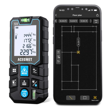 ACEGMET Laser Rangefinder S9 70M 120M Laser Diatance Meter IP54 Electronic Ruler Useful Measurement Tool Apsilon