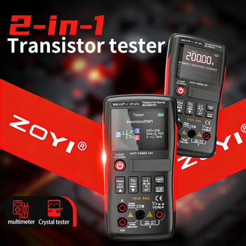 ZOYI ZT-XT1 2-in-1 LCR Digital Multimeter & Transistor Tester, for Voltage Resistance Diode Continuity Testing Apsilon