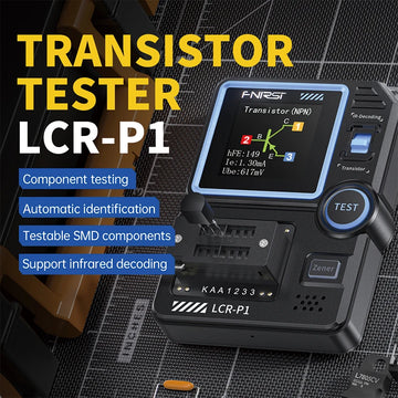 FNIRSI LCR-P1 Transistor Tester Multimeter Diode Triode Capacitance Resistance Meter ESR MOSFET IR Multifunction Anti-Burn Apsilon