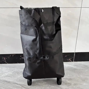 Foldable Portable Shopping Cart with Wheels | Lightweight Backpack-Style Hand Cart for Home Use Apsilon