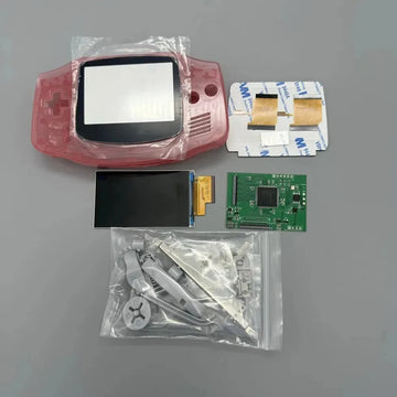 GBA IPS LCD no cut shell required easy to install 2.9 "IPS high brightness LCD and shell kit for Gameboy advance GBA Apsilon