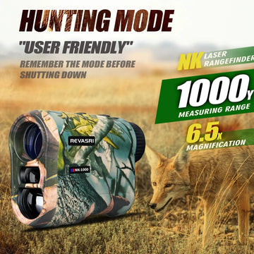 REVASRI Laser Rangefinder 1000M Hunting Range Finder with Type-C Rechargeable Outdoor Target Acquisition Technology Monocular Apsilon