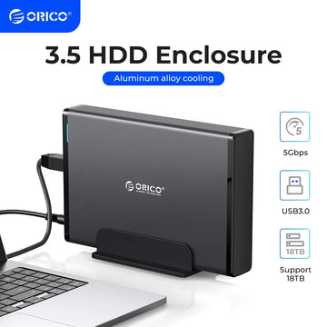 ORICO 3.5'' HDD Case SATA to USB 3.0 Adapter External Hard Drive Enclosure for 2.5" 3.5" SSD Disk HDD Case for PC Apsilon