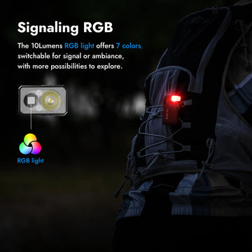 WUBEN G5 Rechargeable EDC Flashlight, 400 Lumens Dual Light Sources Mini Flashlight with RGB Light, Portable Pocket Flashlights Apsilon