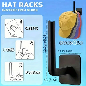 2/4PCS No punching Strong paste hook Shelf Hat rack Adhesive hook Apsilon