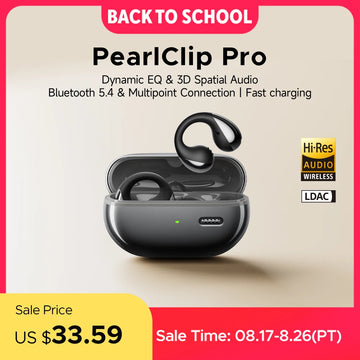 SoundPEATS PearlClip Pro Wireless Earphones Bluetooth 5.4 Opean-Ear Earbuds With AI ENC Clear Call, Multipoint Connection, IPX5 Apsilon