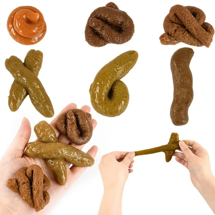 Realistic Shit Safe And Soft Plastic Fake Poop Funny Tricky Toys Pranks Gag Joke Games Party Gift Antistress Gadget Squish Toy Apsilon