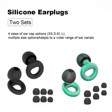Silicone Earplugs for Swimming Sleep Noise Cancel Noise Reduction-Soundproof Reduce Disturbances -Quality loop Earplugs Apsilon