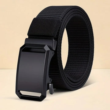 New Automatic Buckle Belt, Canvas Tactical Workwear Casual Outdoor Military Training Pants Belt For Men Apsilon