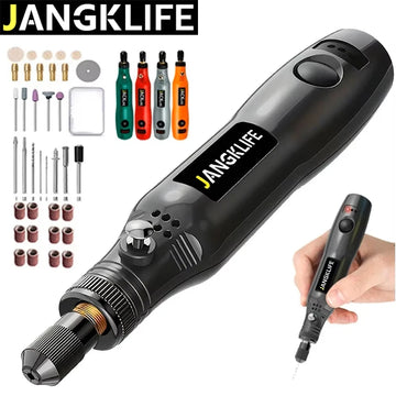 JANGKLIFE USB Cordless Rotary Tool Kit Woodworking Engraving Pen DIY For Jewelry Metal Glass Mini Wireless Drill Apsilon
