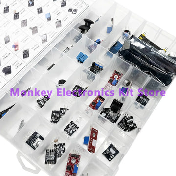 45 in 1 Sensors Modules and  16 Kinds Starter Kit For Arduino Raspberry Pi , Better Than 37 in 1 With Box DIY UNO R3 MEGA2560 Apsilon