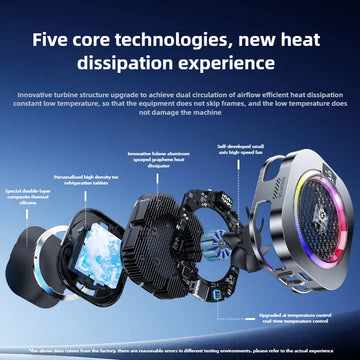 TH16 Pro High-Power AI Strong Cooling Semiconductor Magnetic&Back-clip Mobile Phone PUBG Game Cooler for IPhone Android Radiator Apsilon
