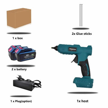 WOYOFADA Electric Hot Melt Glue Gun for Makita 18V Battery Cordless Electric Glue Grab 11mm Glue Stick Hot Melt Welding Air Gun Apsilon