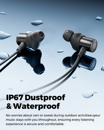 SoundPEATS Q40 HD Wireless Earphones Sport Bluetooth 5.4 Headphones LDAC Hi-Res Audio, 11mm Dual-Magnet Driver, IP67,Fast Charge Apsilon