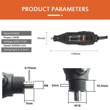220V Mini Electric Drill Engraver Electric Drilling Machine For Rotary Tools Mini Dremel Tool With Power Tools Accessories Apsilon